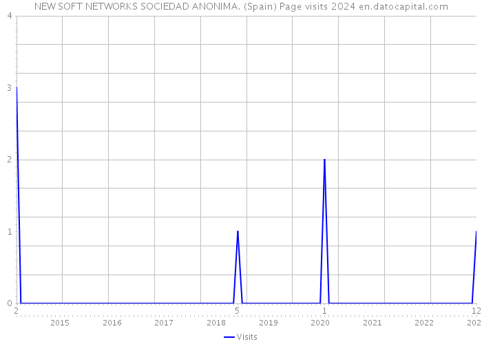NEW SOFT NETWORKS SOCIEDAD ANONIMA. (Spain) Page visits 2024 