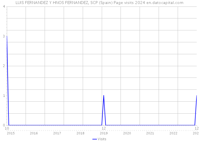 LUIS FERNANDEZ Y HNOS FERNANDEZ, SCP (Spain) Page visits 2024 