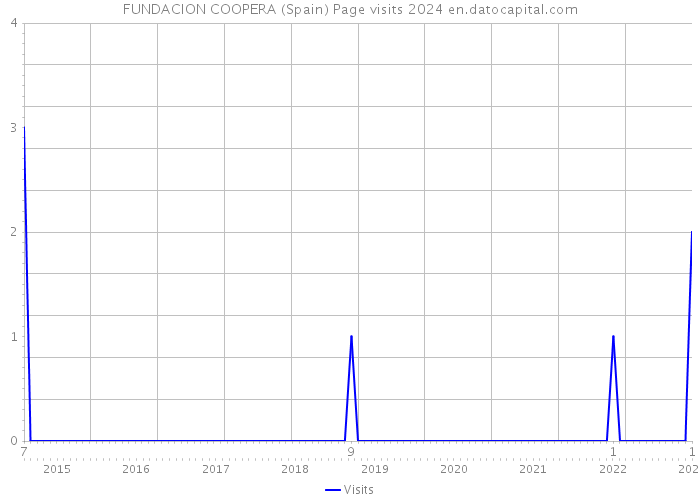 FUNDACION COOPERA (Spain) Page visits 2024 
