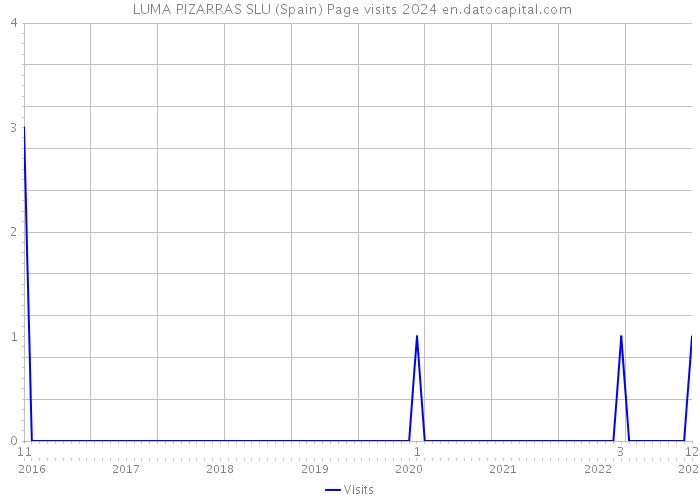  LUMA PIZARRAS SLU (Spain) Page visits 2024 