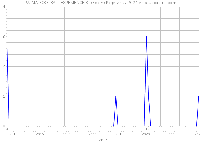 PALMA FOOTBALL EXPERIENCE SL (Spain) Page visits 2024 