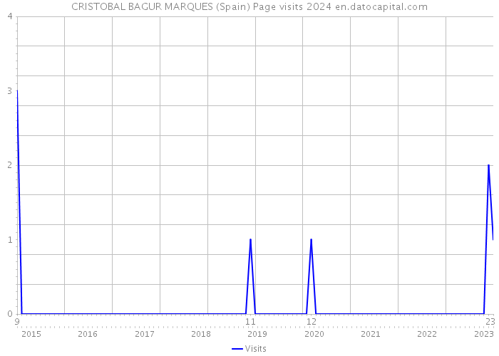 CRISTOBAL BAGUR MARQUES (Spain) Page visits 2024 