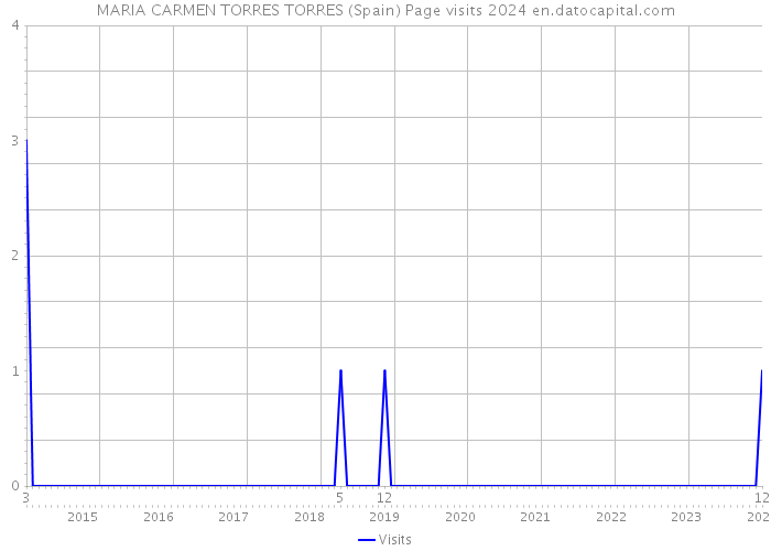 MARIA CARMEN TORRES TORRES (Spain) Page visits 2024 