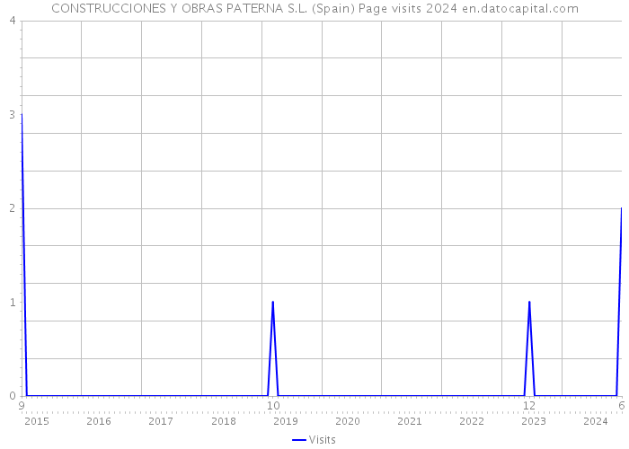 CONSTRUCCIONES Y OBRAS PATERNA S.L. (Spain) Page visits 2024 