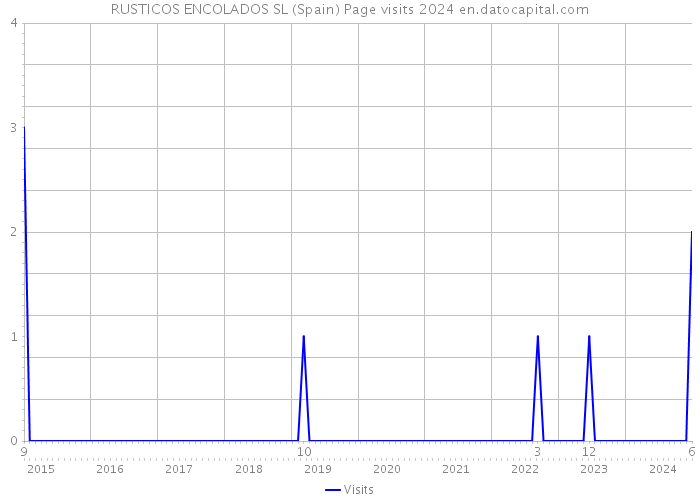 RUSTICOS ENCOLADOS SL (Spain) Page visits 2024 