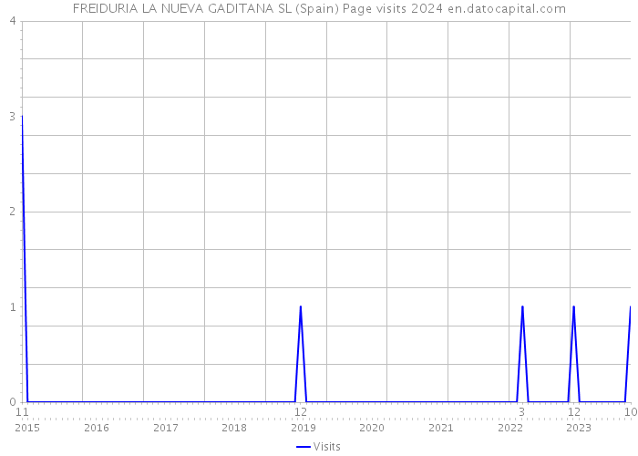 FREIDURIA LA NUEVA GADITANA SL (Spain) Page visits 2024 