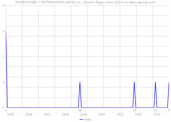 INVERSIONES Y PATRIMONIOS AMSA S.L. (Spain) Page visits 2024 