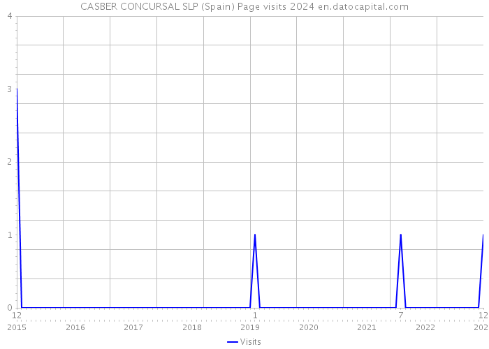 CASBER CONCURSAL SLP (Spain) Page visits 2024 
