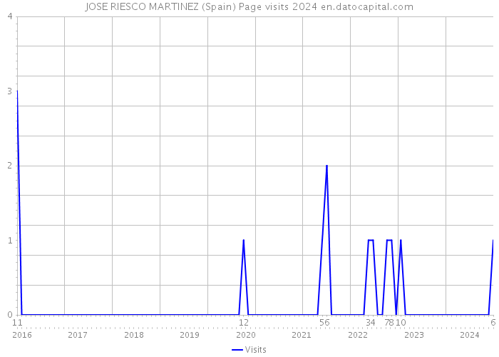 JOSE RIESCO MARTINEZ (Spain) Page visits 2024 
