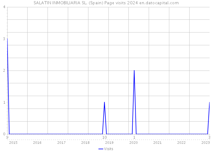 SALATIN INMOBILIARIA SL. (Spain) Page visits 2024 