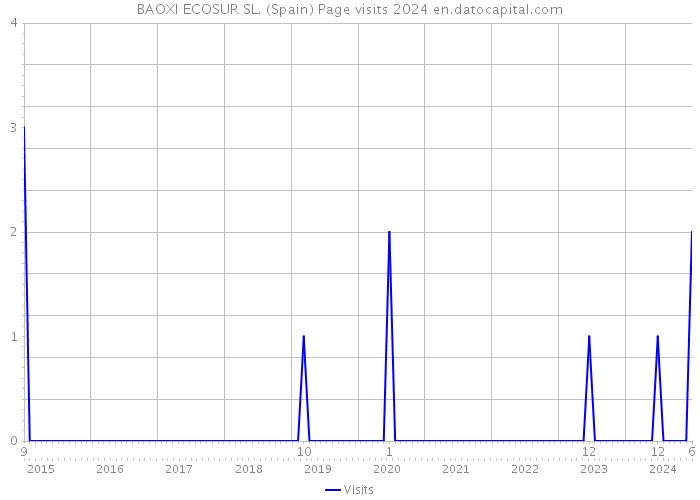 BAOXI ECOSUR SL. (Spain) Page visits 2024 