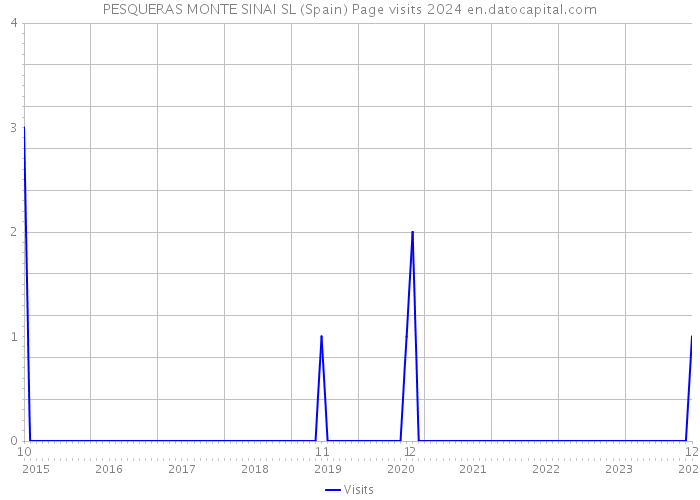 PESQUERAS MONTE SINAI SL (Spain) Page visits 2024 