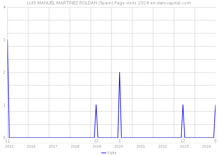 LUIS MANUEL MARTINEZ ROLDAN (Spain) Page visits 2024 