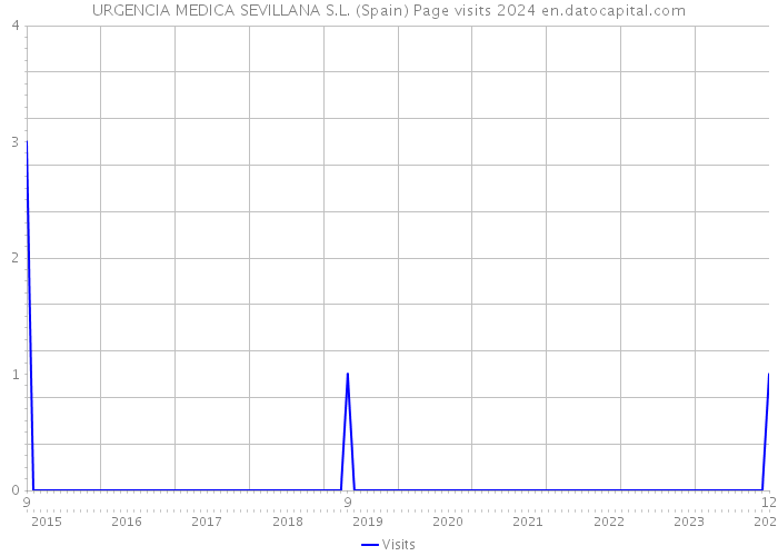 URGENCIA MEDICA SEVILLANA S.L. (Spain) Page visits 2024 