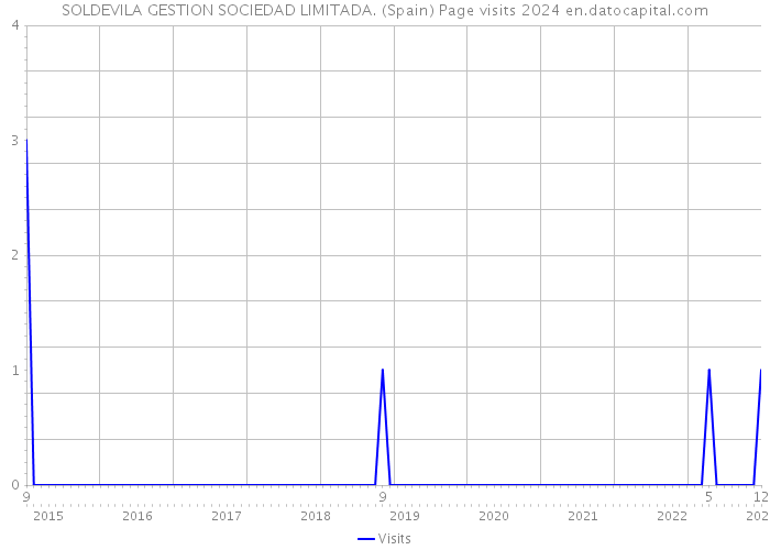 SOLDEVILA GESTION SOCIEDAD LIMITADA. (Spain) Page visits 2024 