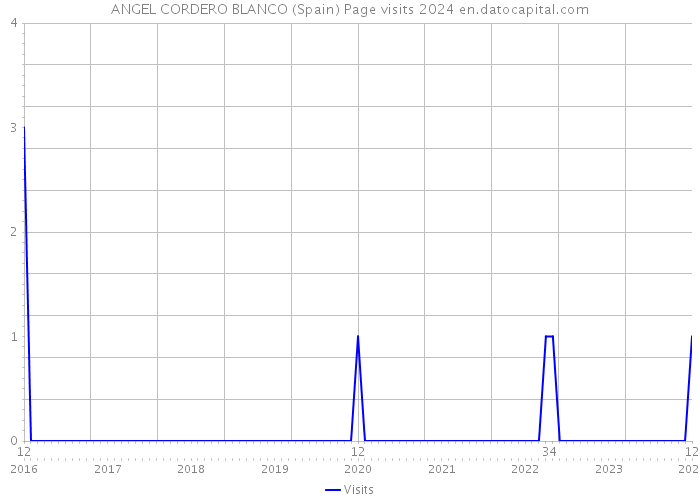 ANGEL CORDERO BLANCO (Spain) Page visits 2024 