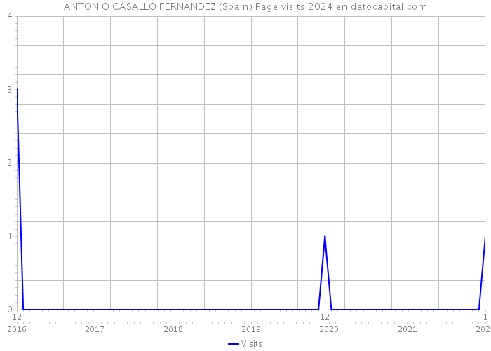 ANTONIO CASALLO FERNANDEZ (Spain) Page visits 2024 