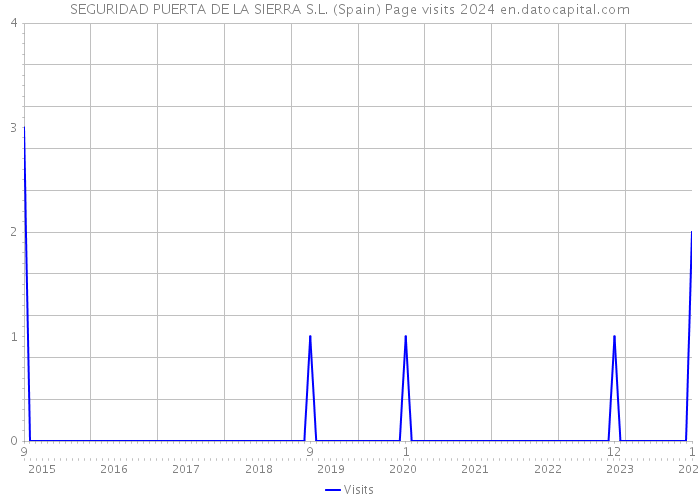 SEGURIDAD PUERTA DE LA SIERRA S.L. (Spain) Page visits 2024 