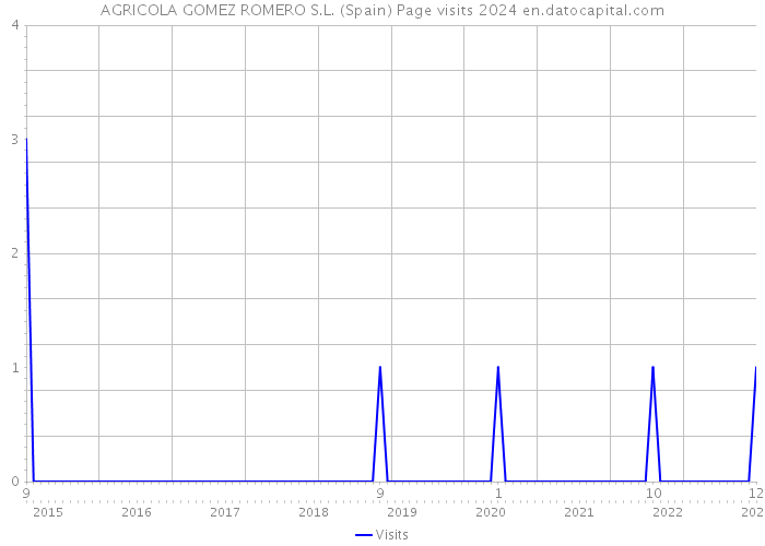 AGRICOLA GOMEZ ROMERO S.L. (Spain) Page visits 2024 