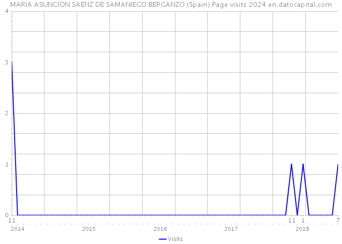 MARIA ASUNCION SAENZ DE SAMANIEGO BERGANZO (Spain) Page visits 2024 