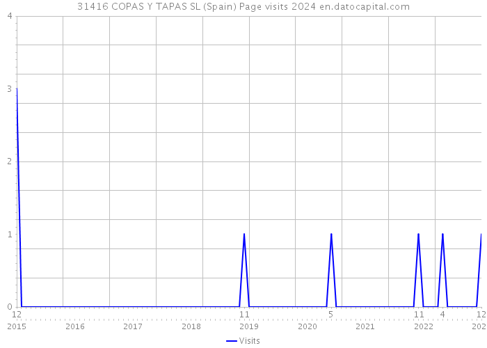 31416 COPAS Y TAPAS SL (Spain) Page visits 2024 