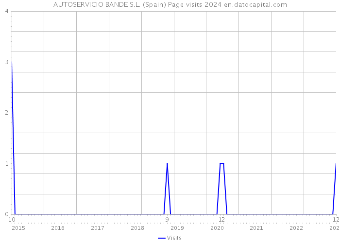 AUTOSERVICIO BANDE S.L. (Spain) Page visits 2024 