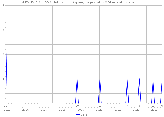 SERVEIS PROFESSIONALS 21 S.L. (Spain) Page visits 2024 