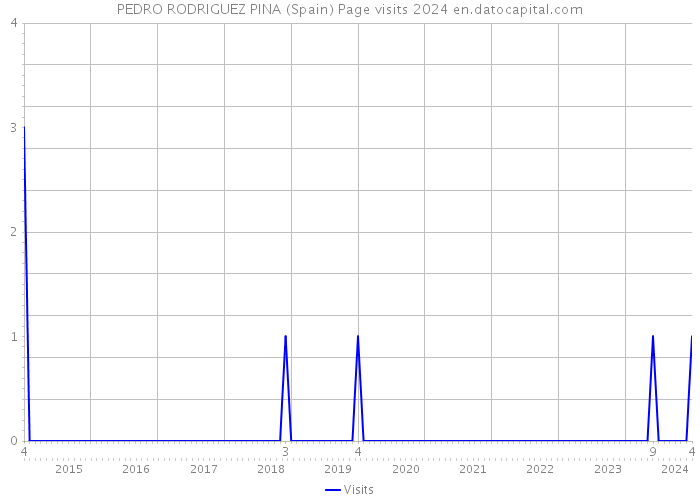 PEDRO RODRIGUEZ PINA (Spain) Page visits 2024 