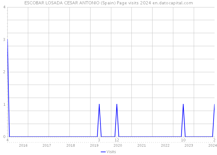 ESCOBAR LOSADA CESAR ANTONIO (Spain) Page visits 2024 