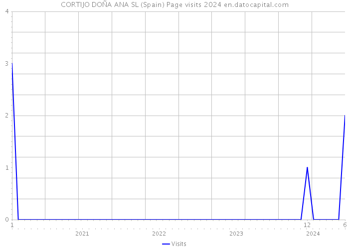 CORTIJO DOÑA ANA SL (Spain) Page visits 2024 
