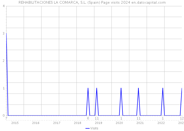 REHABILITACIONES LA COMARCA, S.L. (Spain) Page visits 2024 
