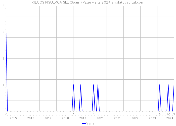 RIEGOS PISUERGA SLL (Spain) Page visits 2024 