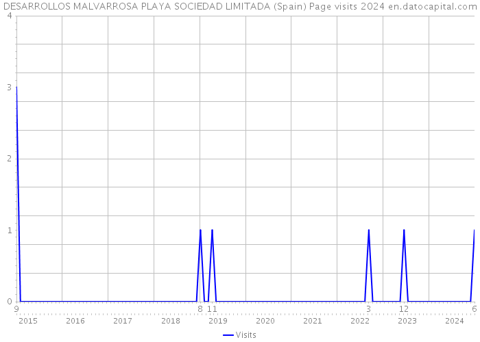 DESARROLLOS MALVARROSA PLAYA SOCIEDAD LIMITADA (Spain) Page visits 2024 