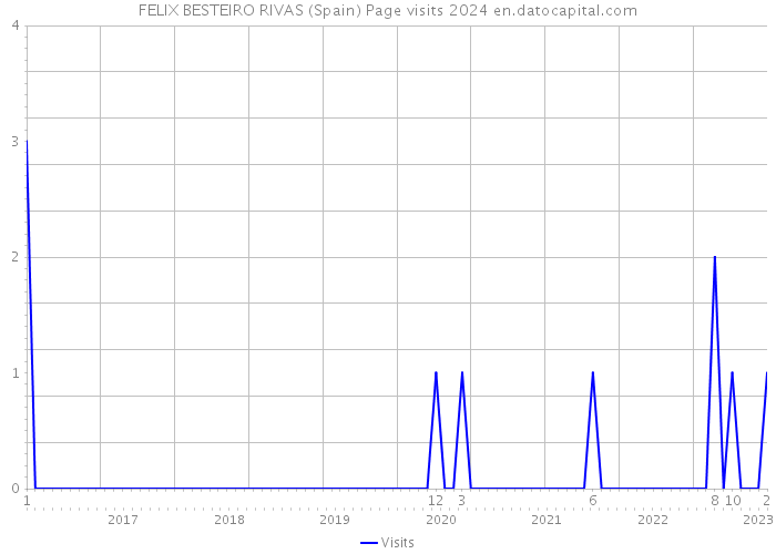 FELIX BESTEIRO RIVAS (Spain) Page visits 2024 