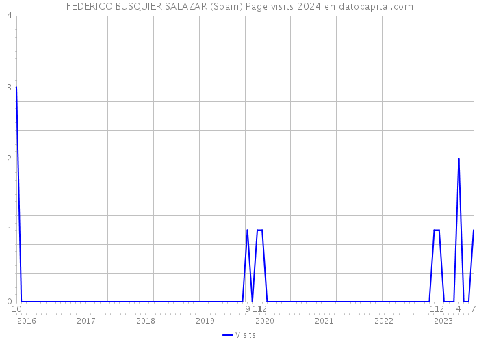 FEDERICO BUSQUIER SALAZAR (Spain) Page visits 2024 