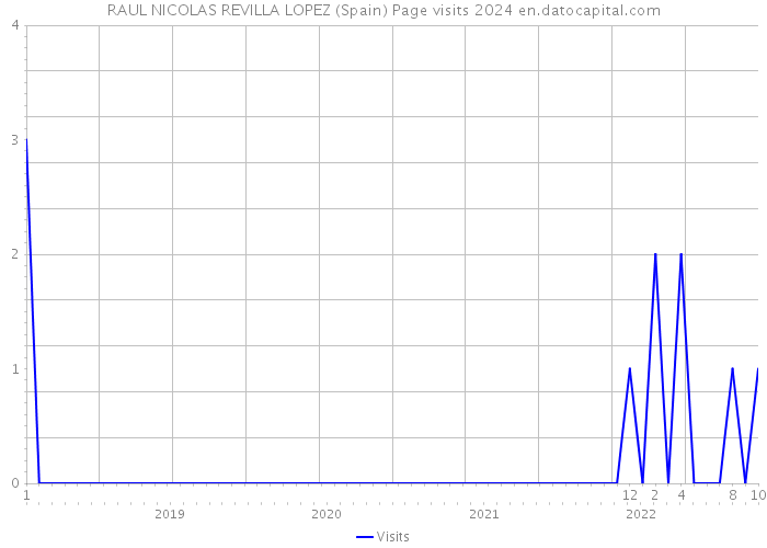 RAUL NICOLAS REVILLA LOPEZ (Spain) Page visits 2024 