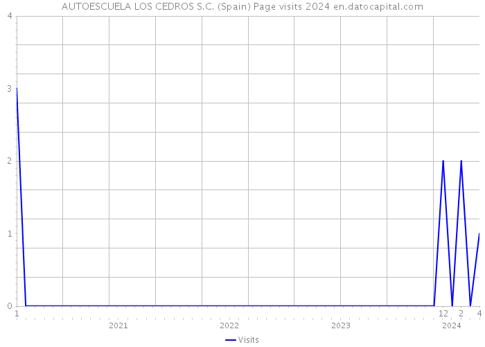 AUTOESCUELA LOS CEDROS S.C. (Spain) Page visits 2024 