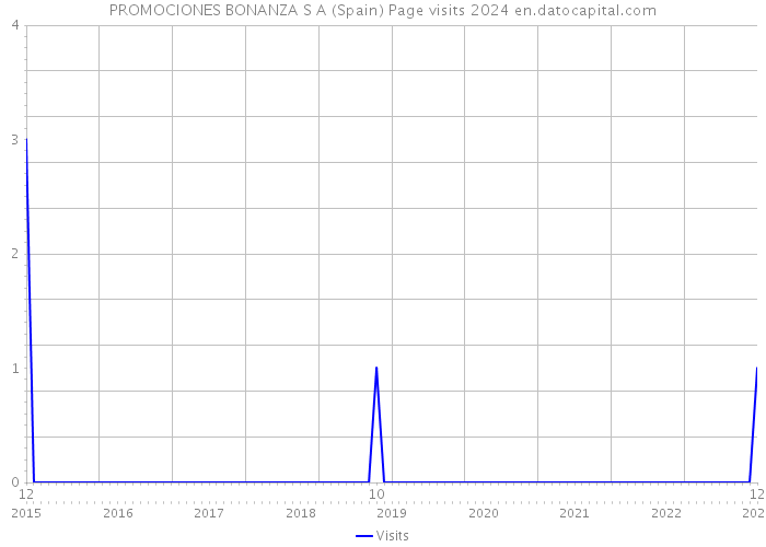 PROMOCIONES BONANZA S A (Spain) Page visits 2024 