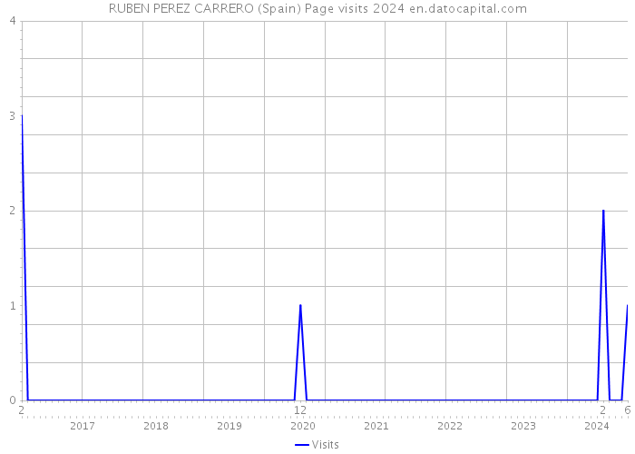 RUBEN PEREZ CARRERO (Spain) Page visits 2024 