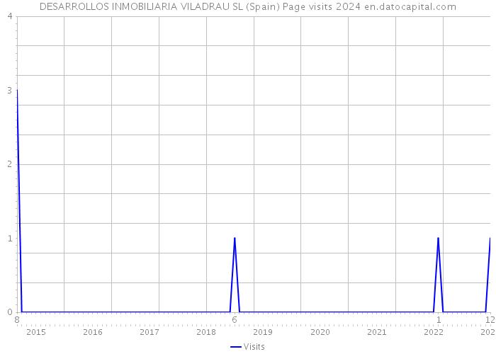 DESARROLLOS INMOBILIARIA VILADRAU SL (Spain) Page visits 2024 