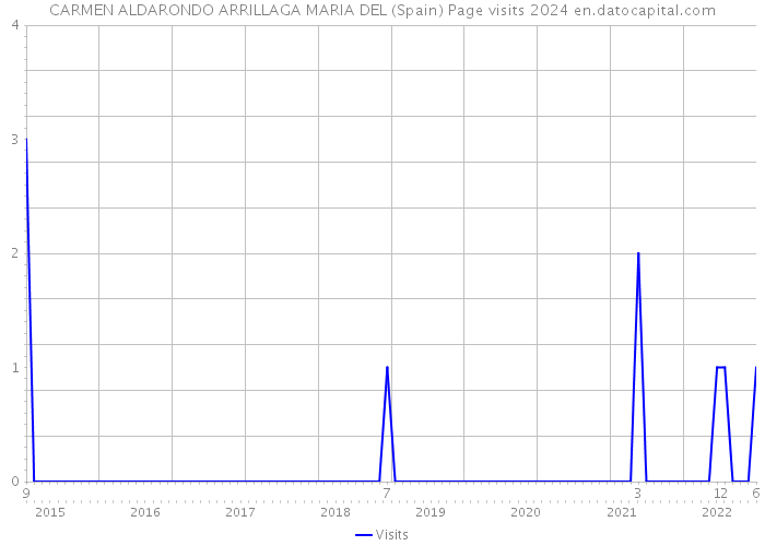 CARMEN ALDARONDO ARRILLAGA MARIA DEL (Spain) Page visits 2024 