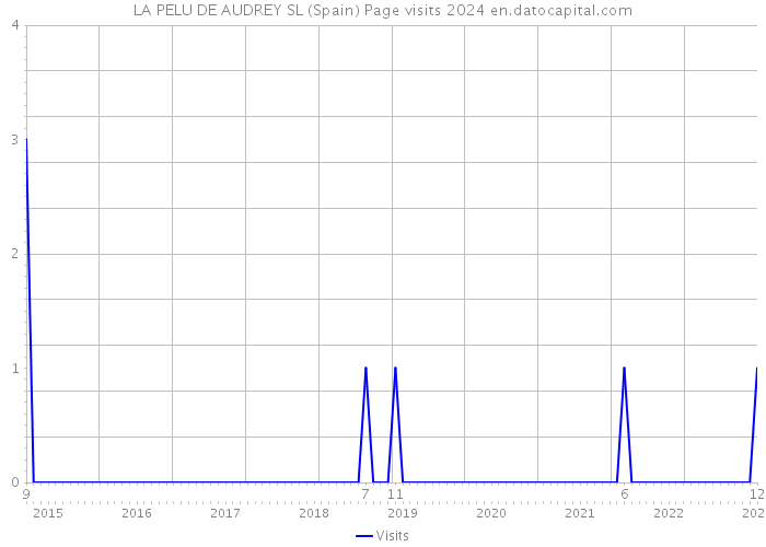 LA PELU DE AUDREY SL (Spain) Page visits 2024 