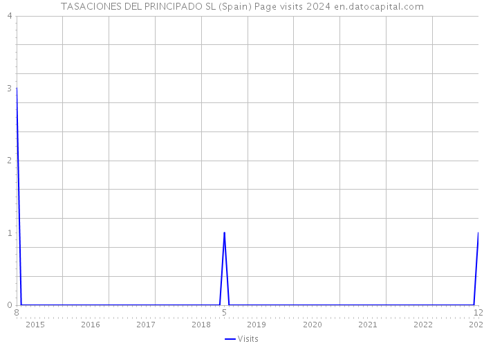 TASACIONES DEL PRINCIPADO SL (Spain) Page visits 2024 