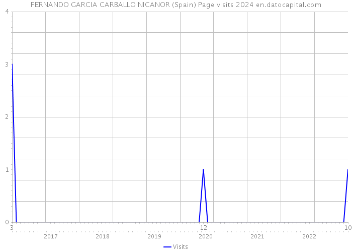 FERNANDO GARCIA CARBALLO NICANOR (Spain) Page visits 2024 