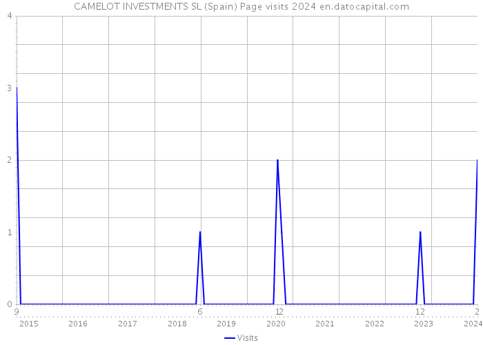 CAMELOT INVESTMENTS SL (Spain) Page visits 2024 