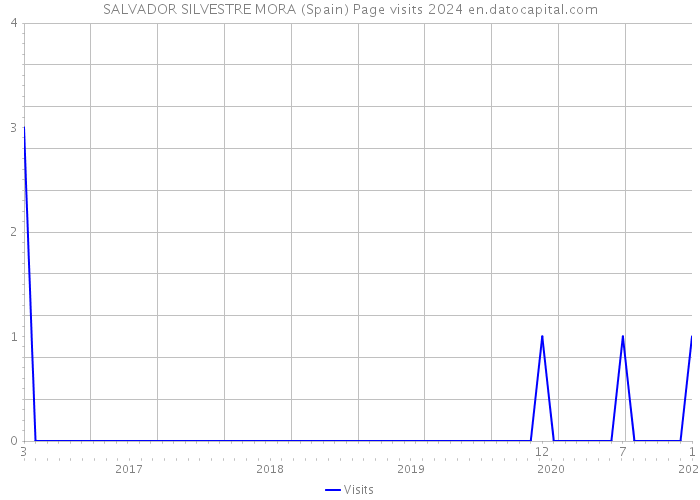 SALVADOR SILVESTRE MORA (Spain) Page visits 2024 