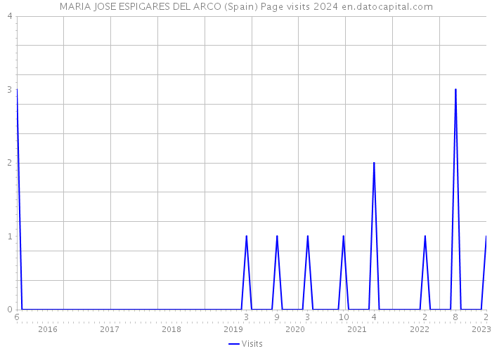 MARIA JOSE ESPIGARES DEL ARCO (Spain) Page visits 2024 