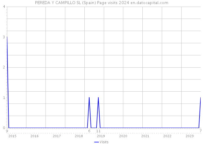 PEREDA Y CAMPILLO SL (Spain) Page visits 2024 