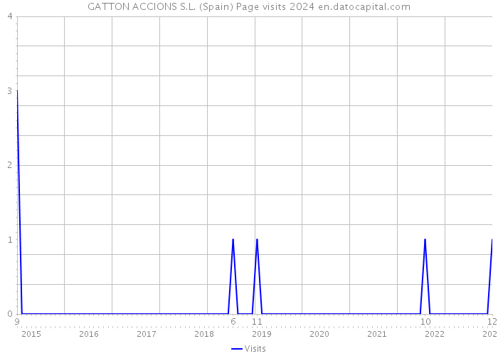 GATTON ACCIONS S.L. (Spain) Page visits 2024 