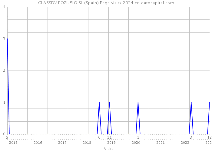 GLASSDV POZUELO SL (Spain) Page visits 2024 